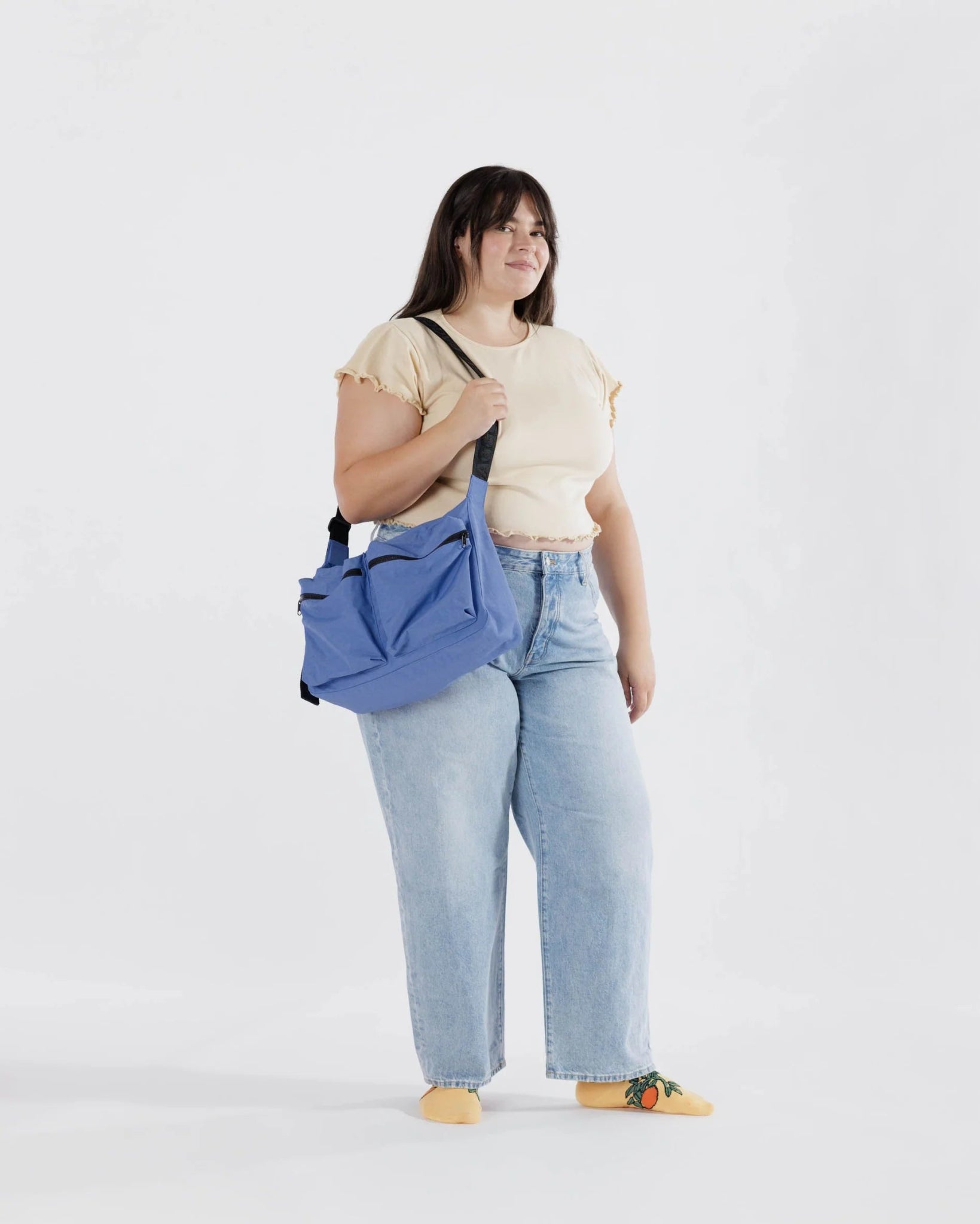 BAGGU Large Cargo Crossbody - Pansy Blue