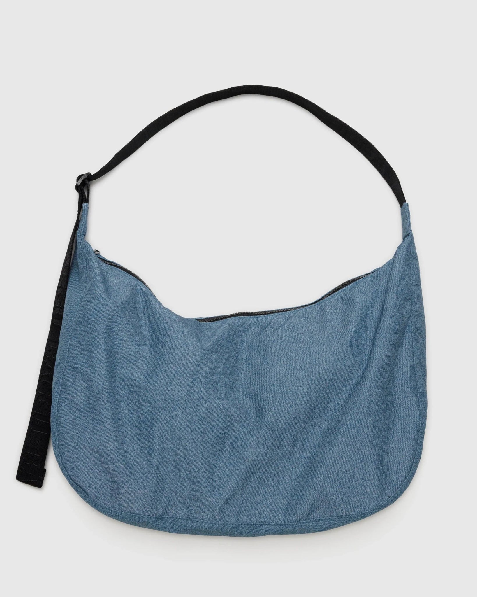 BAGGU Large Nylon Crescent Bag - Digital Denim