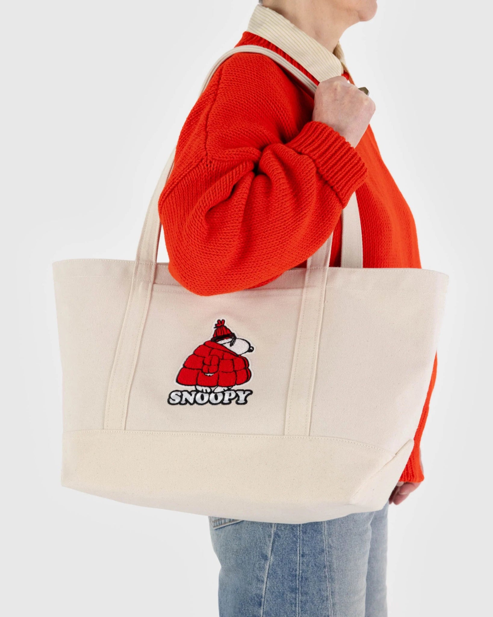 BAGGU Medium Heavyweight Canvas Tote - Snoopy