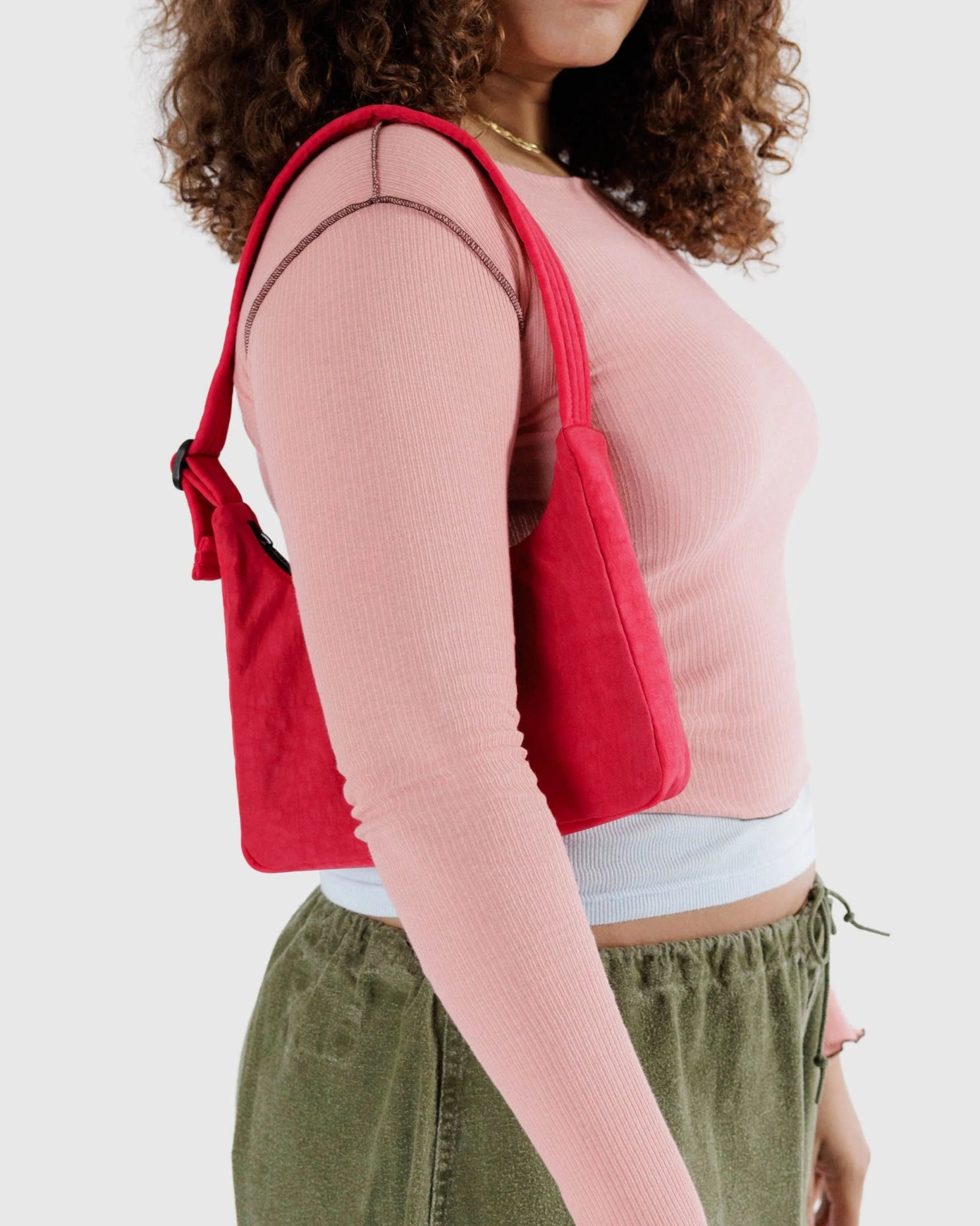 BAGGU Mini Nylon shoulder bag - Candy Apple