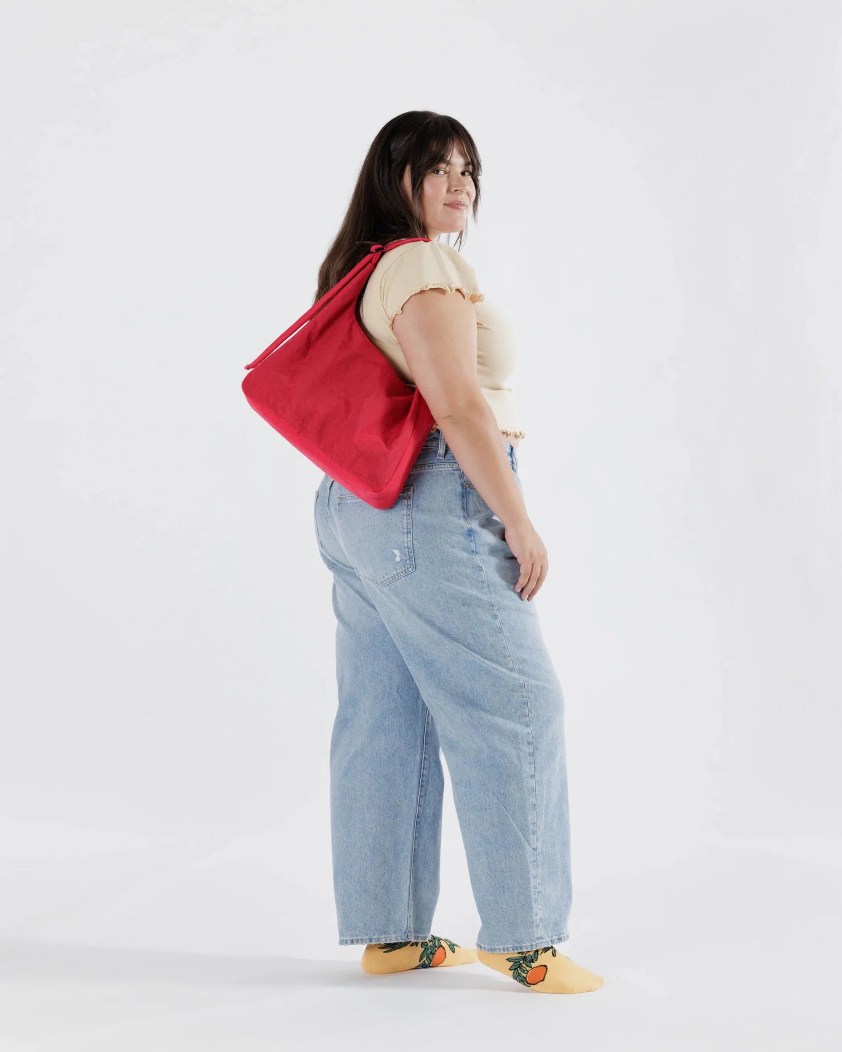 BAGGU Nylon Shoulder Bag - Candy Apple