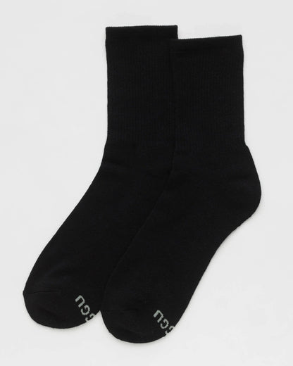 BagguBAGGU Ribbed Sock - | Black LargePreston Apothecary