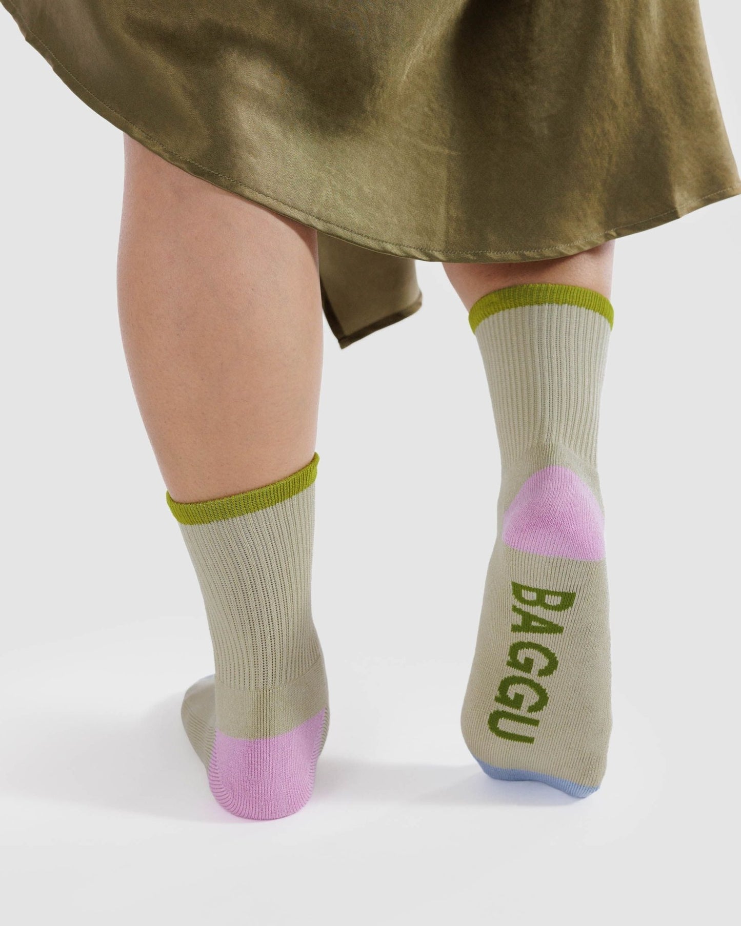 BagguBAGGU Ribbed Sock| Stone Mix LargePreston Apothecary