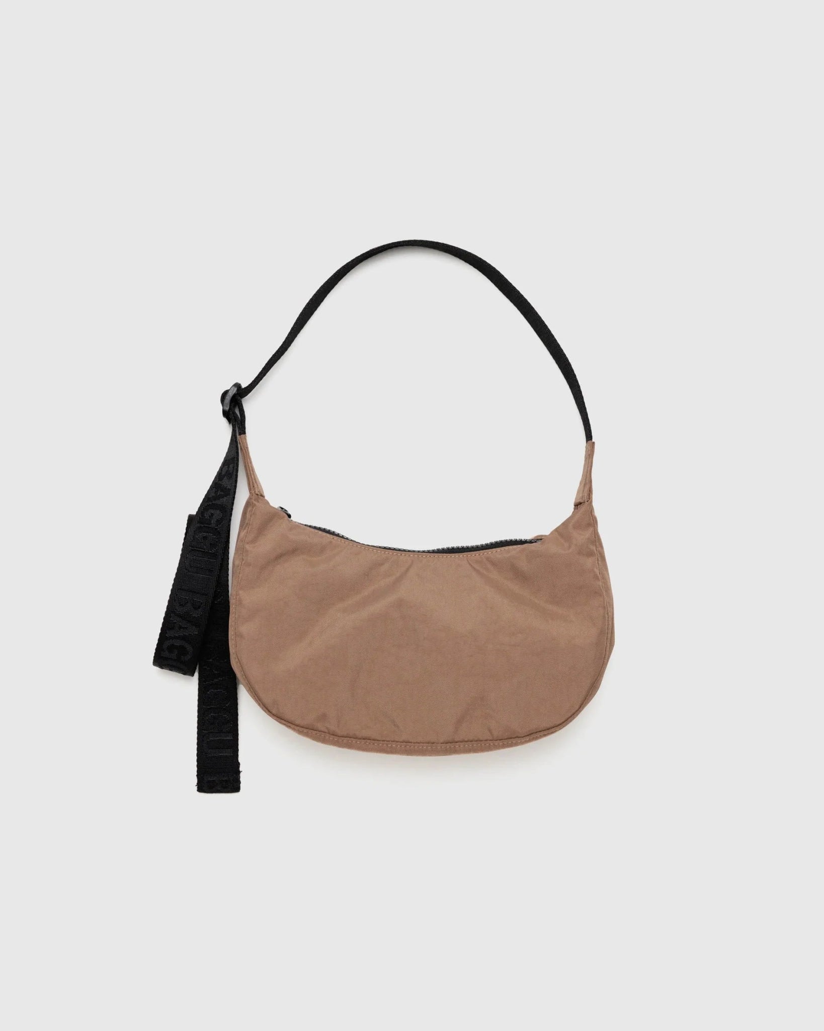 BAGGU Small Nylon Crescent Bag - Cocoa