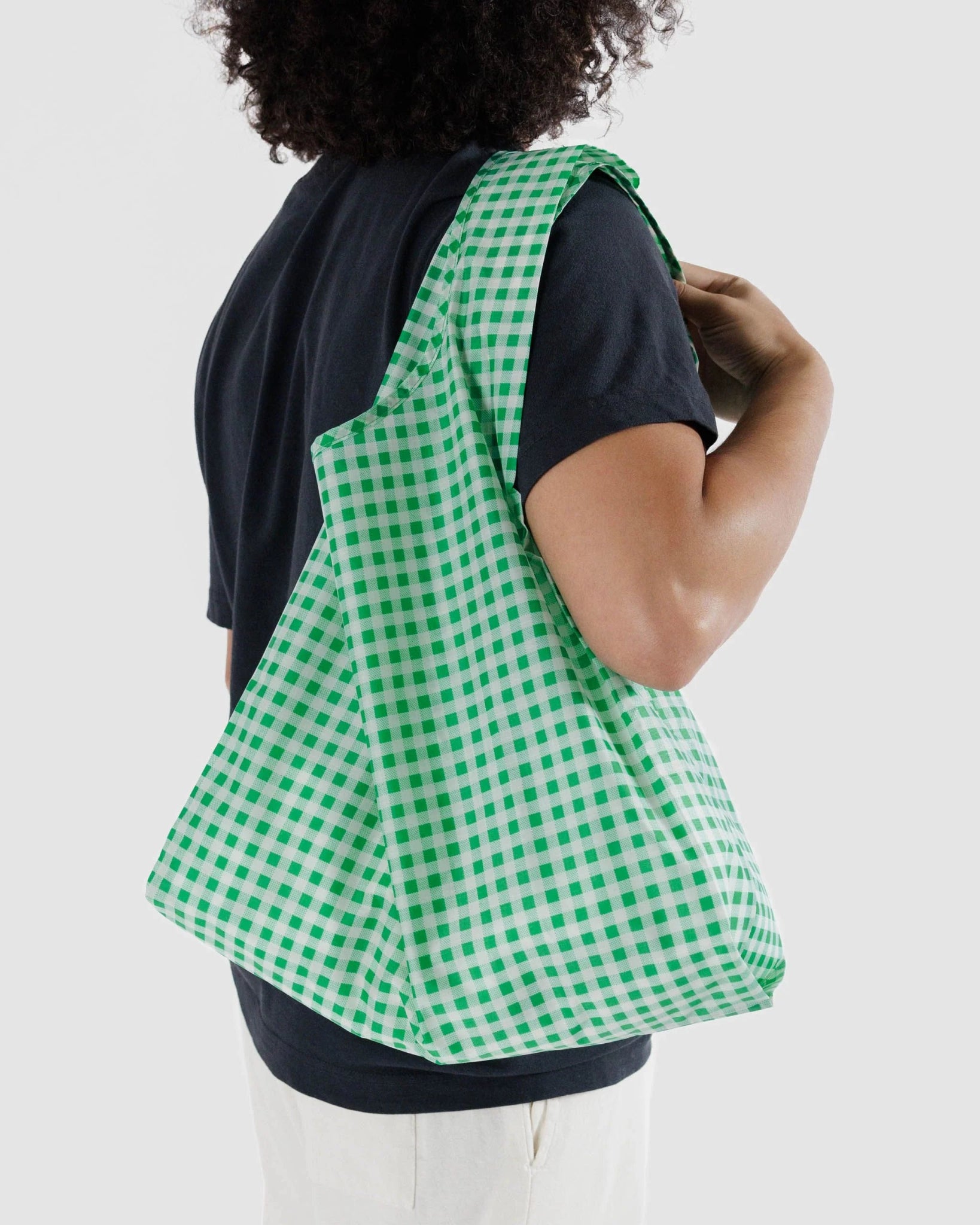 BAGGU Standard - Green Gingham