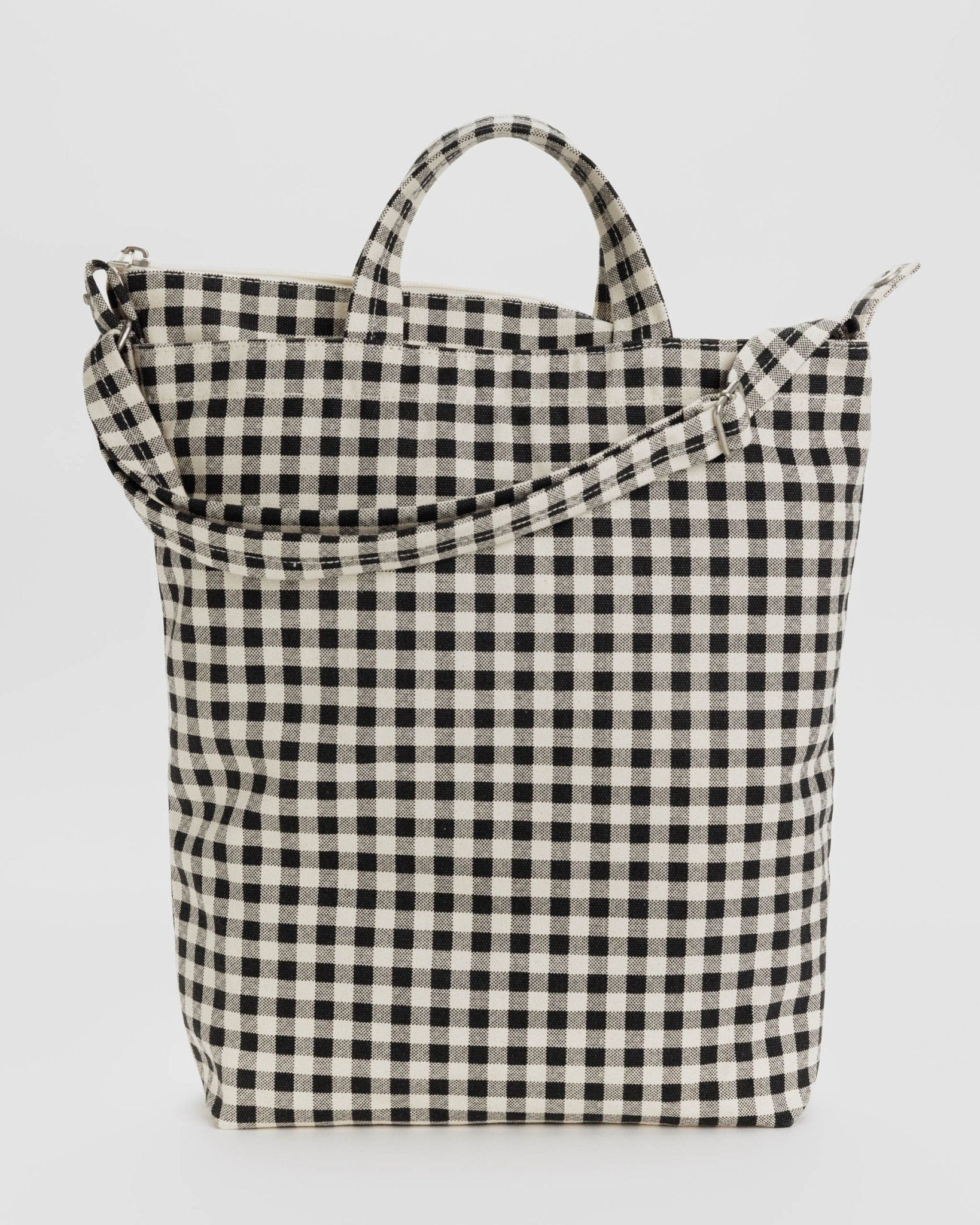 BAGGU | Zip Duck Bag  Black and White Gingham