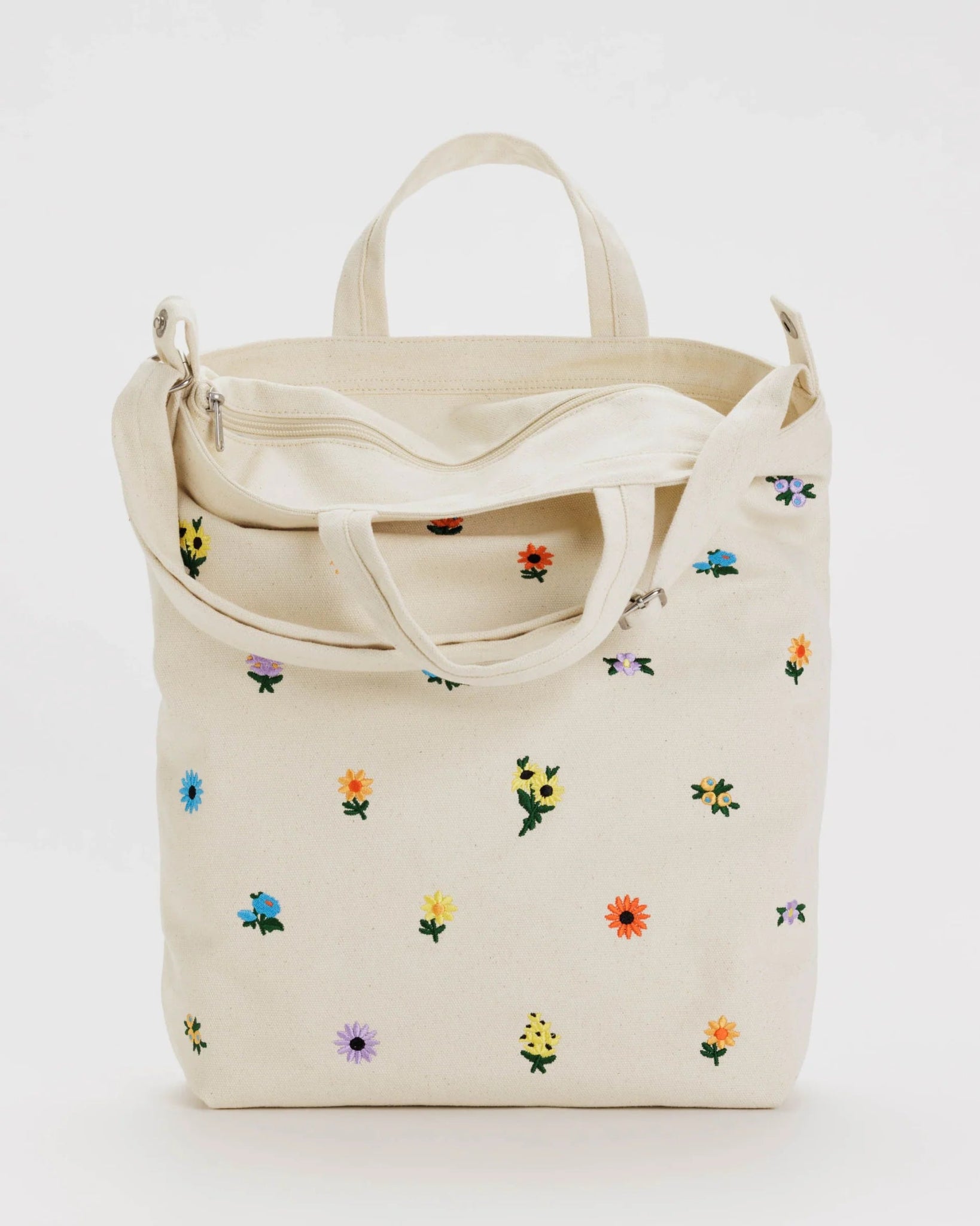 BAGGU | Zip Duck Bag Embroidered Ditsy Floral