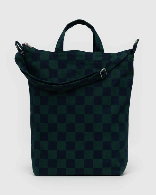 BagguBAGGU | Zip Duck Bag Navy Green CheckPreston Apothecary