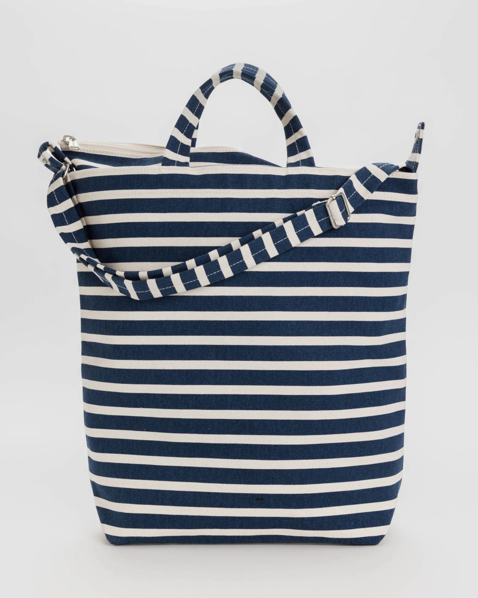 BAGGU | Zip Duck Bag Navy Stripe