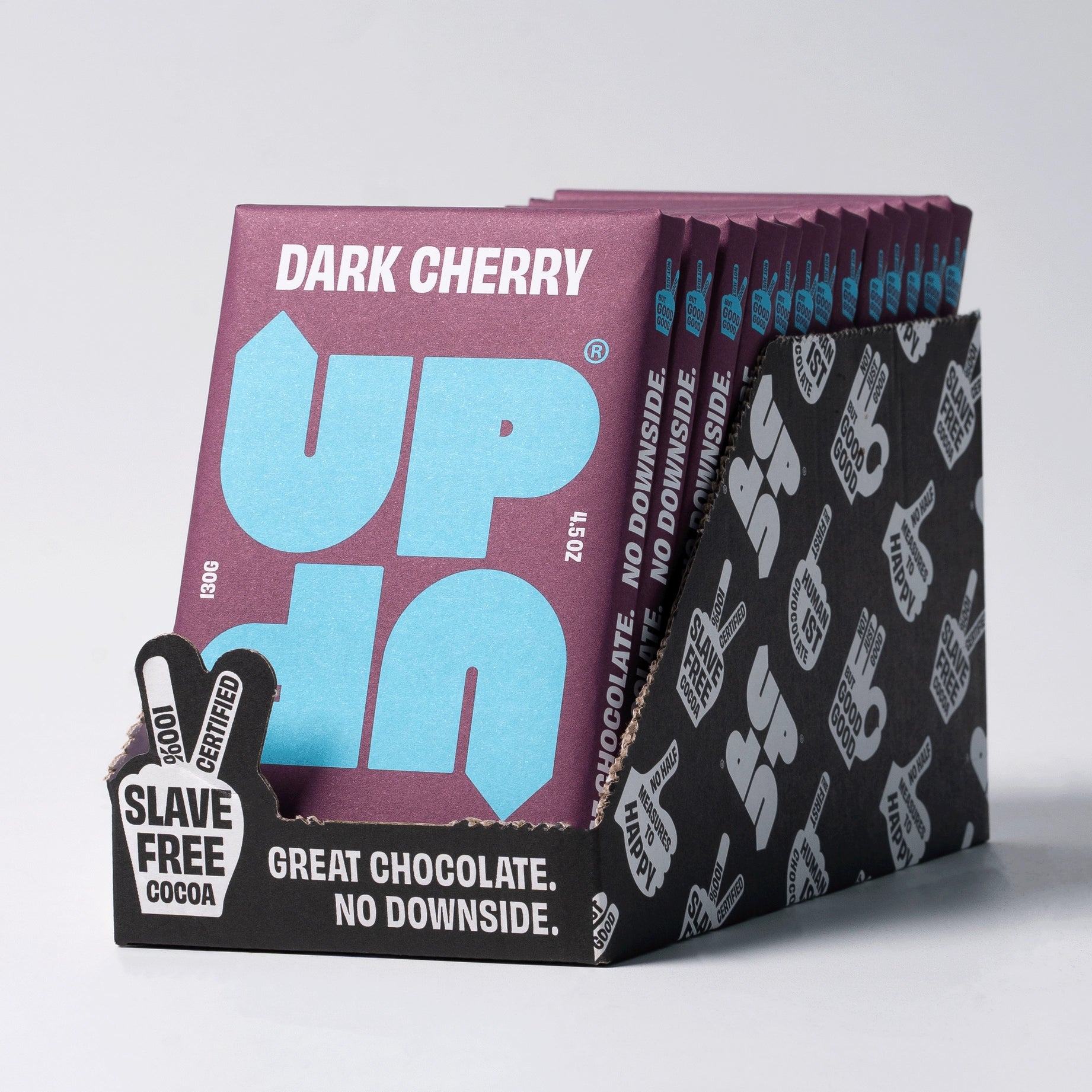 UP-UP CHOCOLATE - Cherry Dark Chocolate Bar 120g