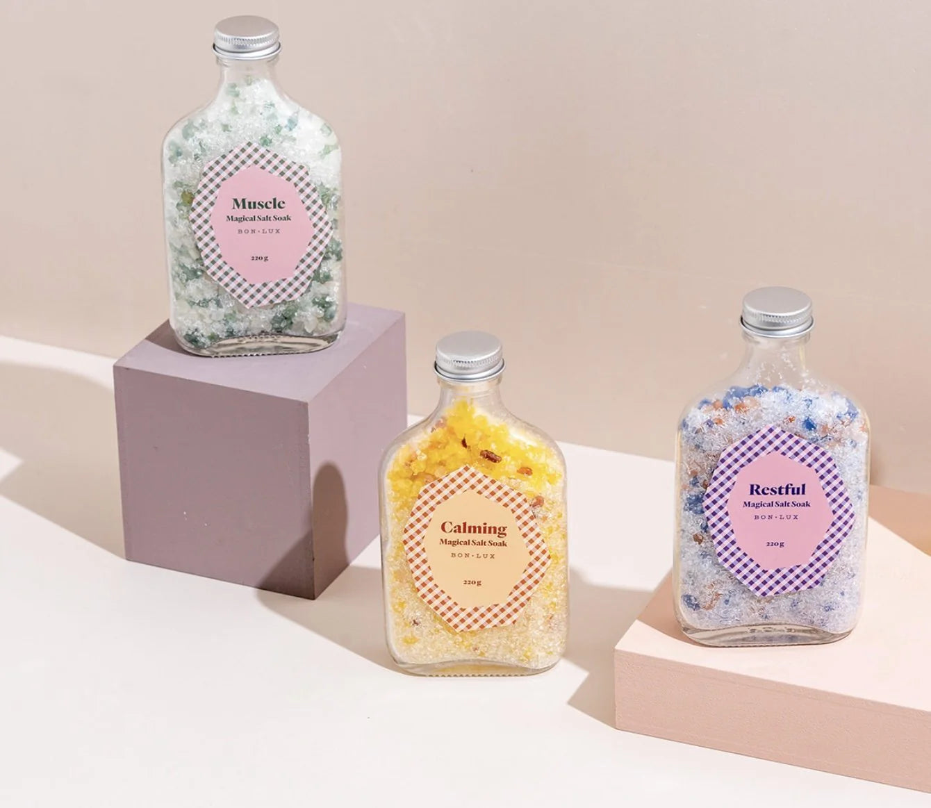 BON LUX - Magical salt soak - Muscle/Restful/Calming/Petal
