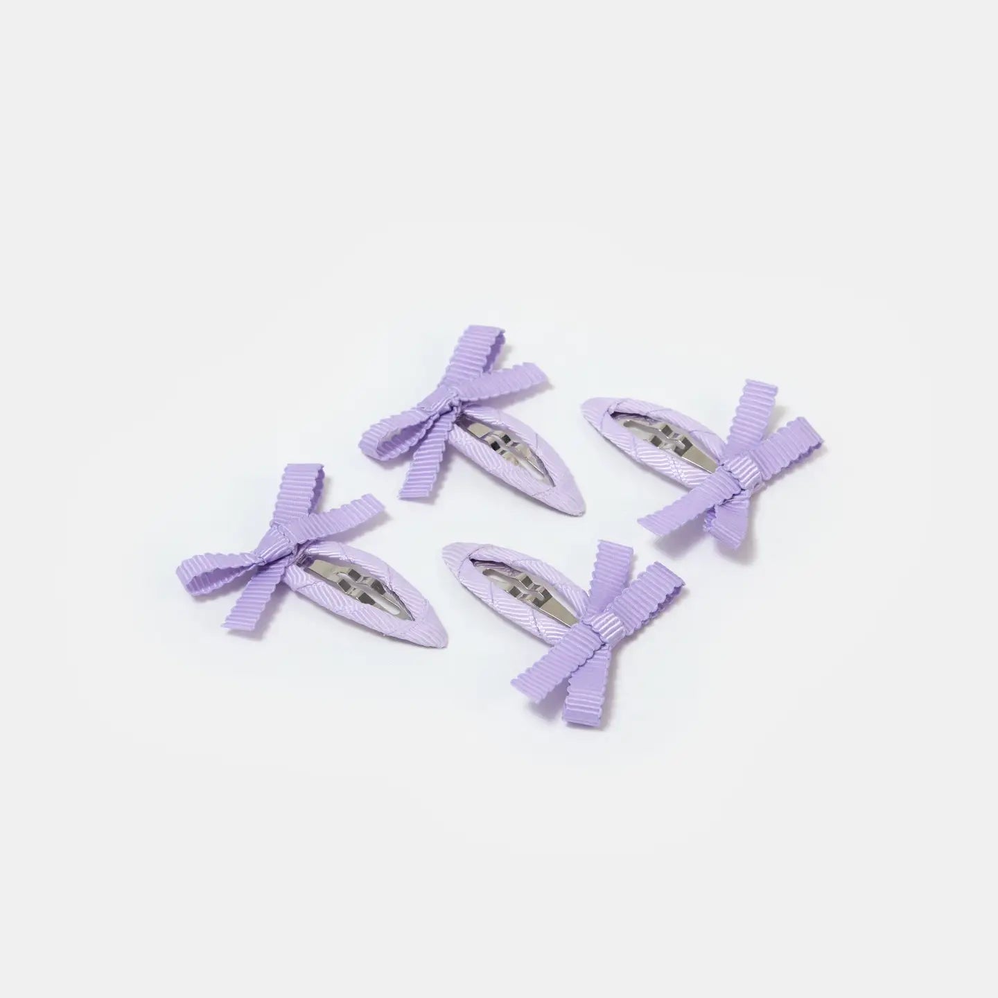 CHUNKS - Bow Snap Clips in Lilac