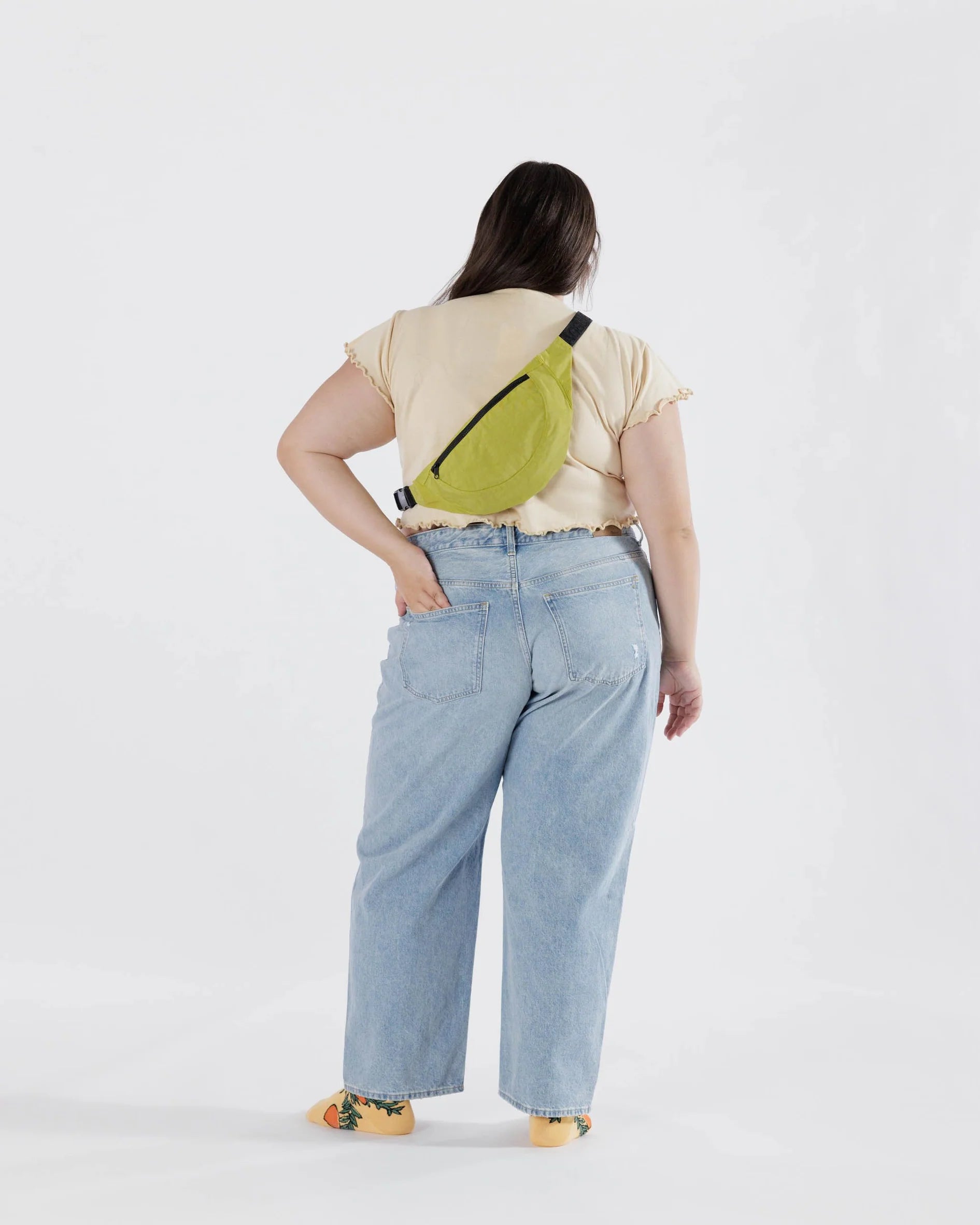 BAGGU Crescent Fanny Pack - Lemongrass