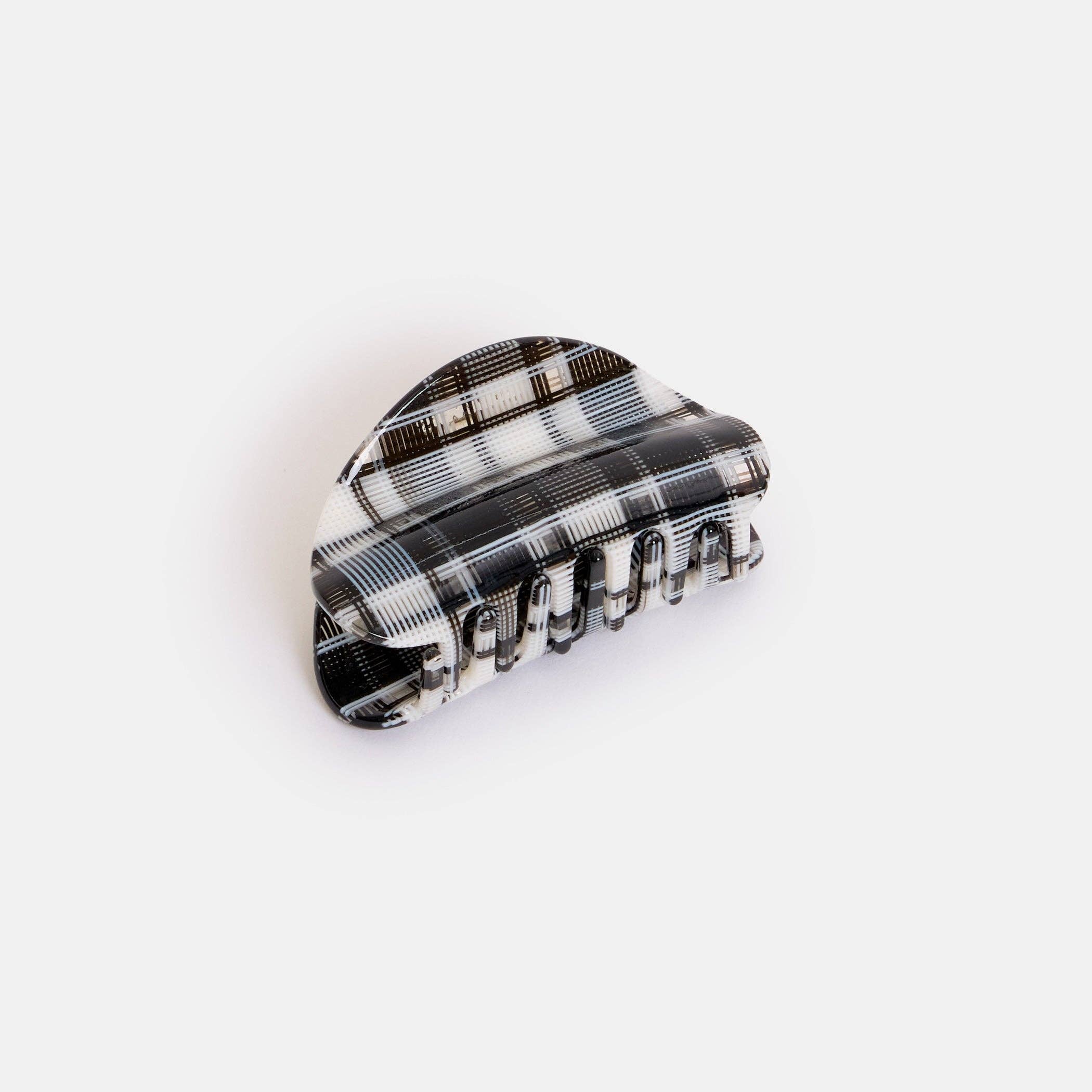 CHUNKS - Juno Claw in Black + White Plaid