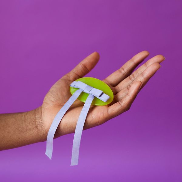 CHUNKSCHUNKS Bow Barrette in Lime & LavenderPreston Apothecary