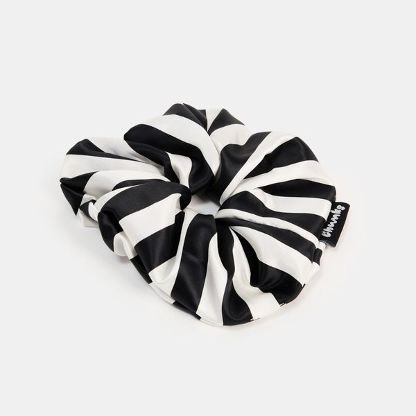 CHUNKS Silk Scrunchie in Large Stripes