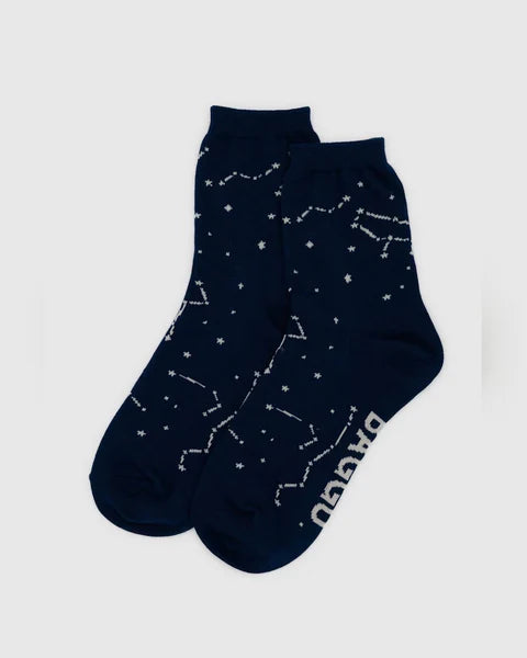 BAGGU Crew Sock - Constellation Midnight