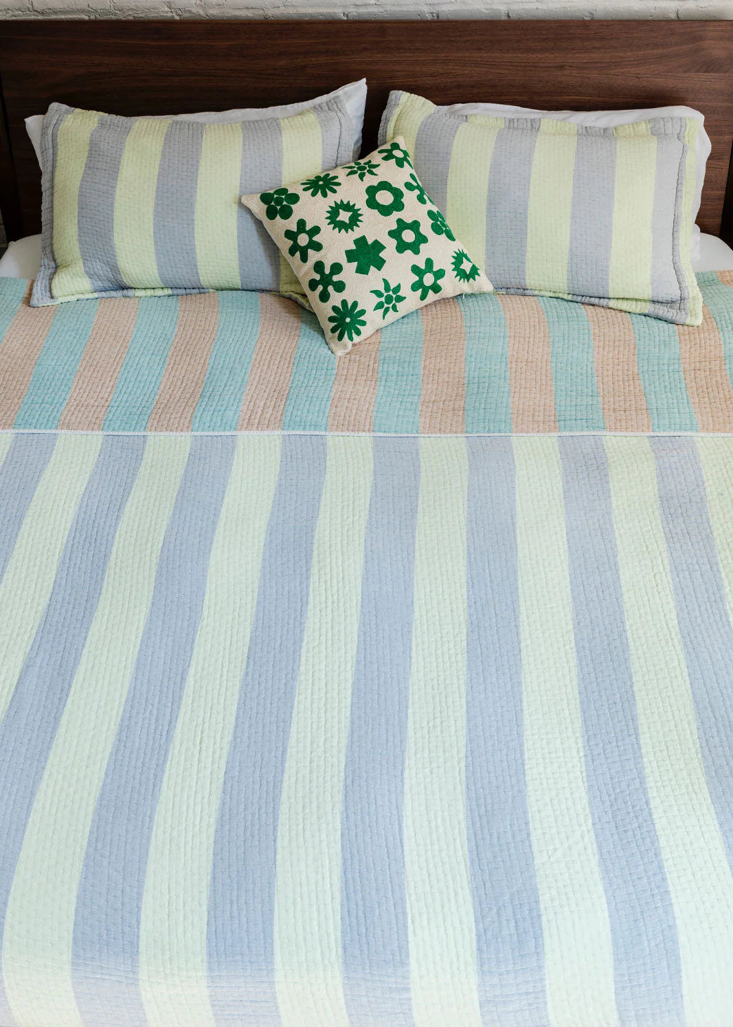 DUSEN DUSEN Coverlet Set | Cool Stripe