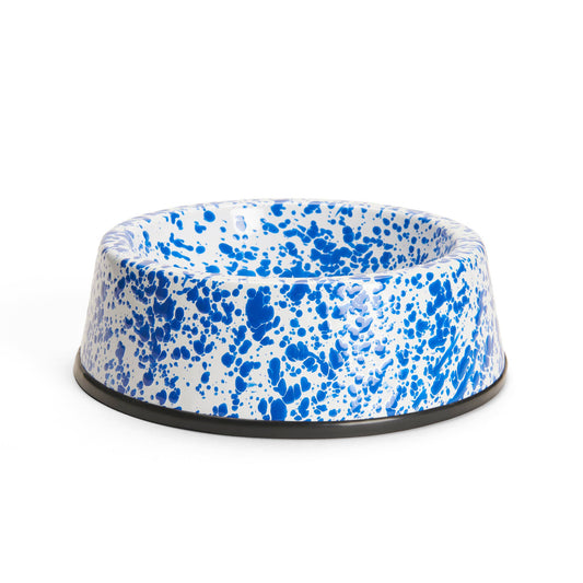 Crow Canyon HomeCrow Canyon Home - Splatter Enamelware Large Pet Bowl | Blue SplatterPreston Apothecary