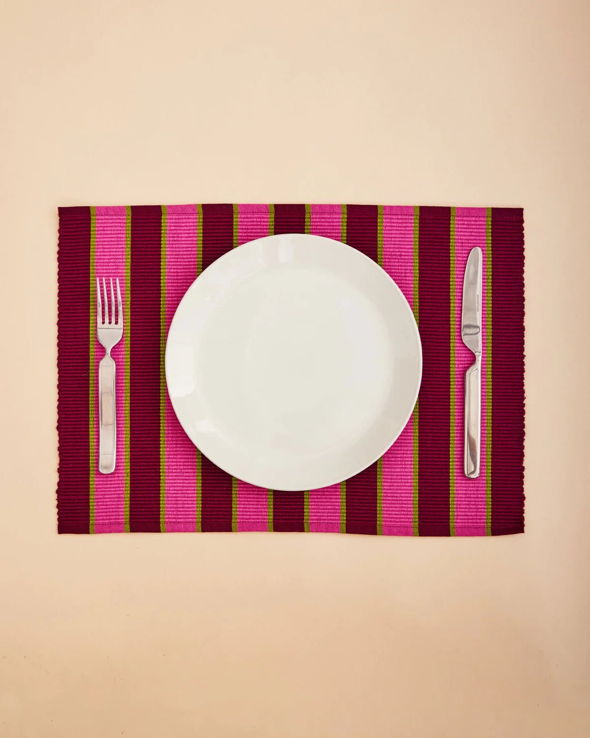 Dusen Dusen Herb Stripe Placemats | Mix Set of 4