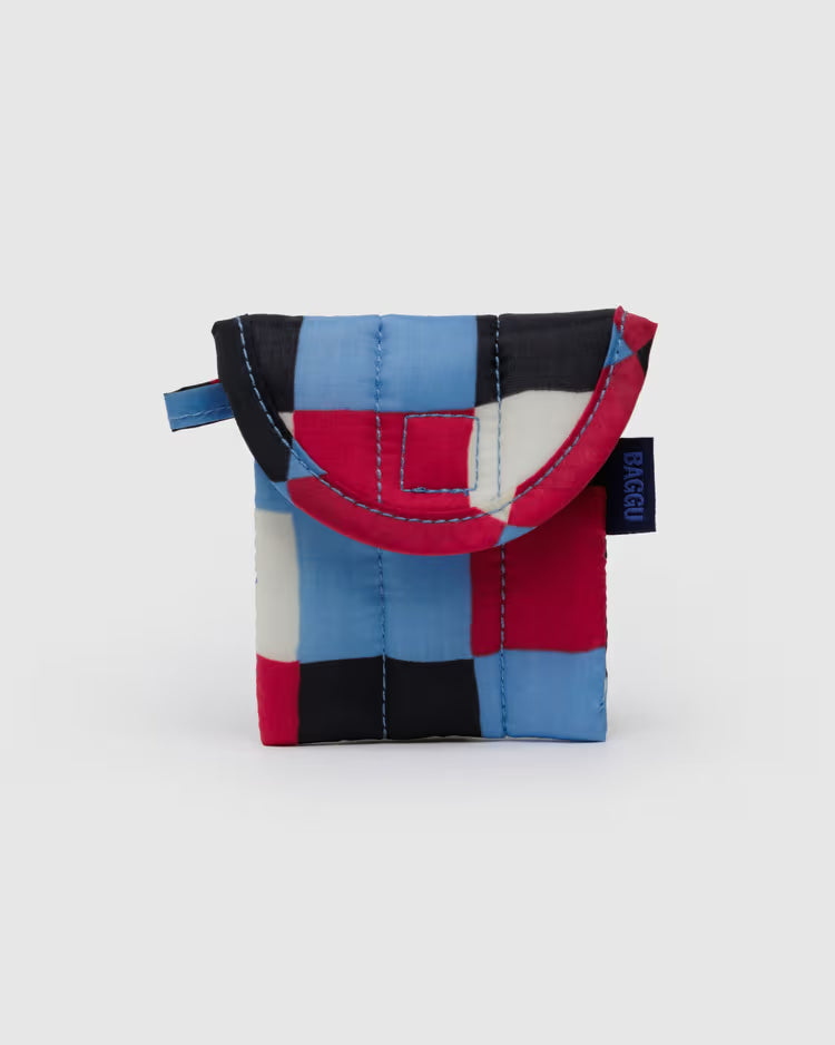 BAGGU - Puffy Earbuds Case - Painted Check