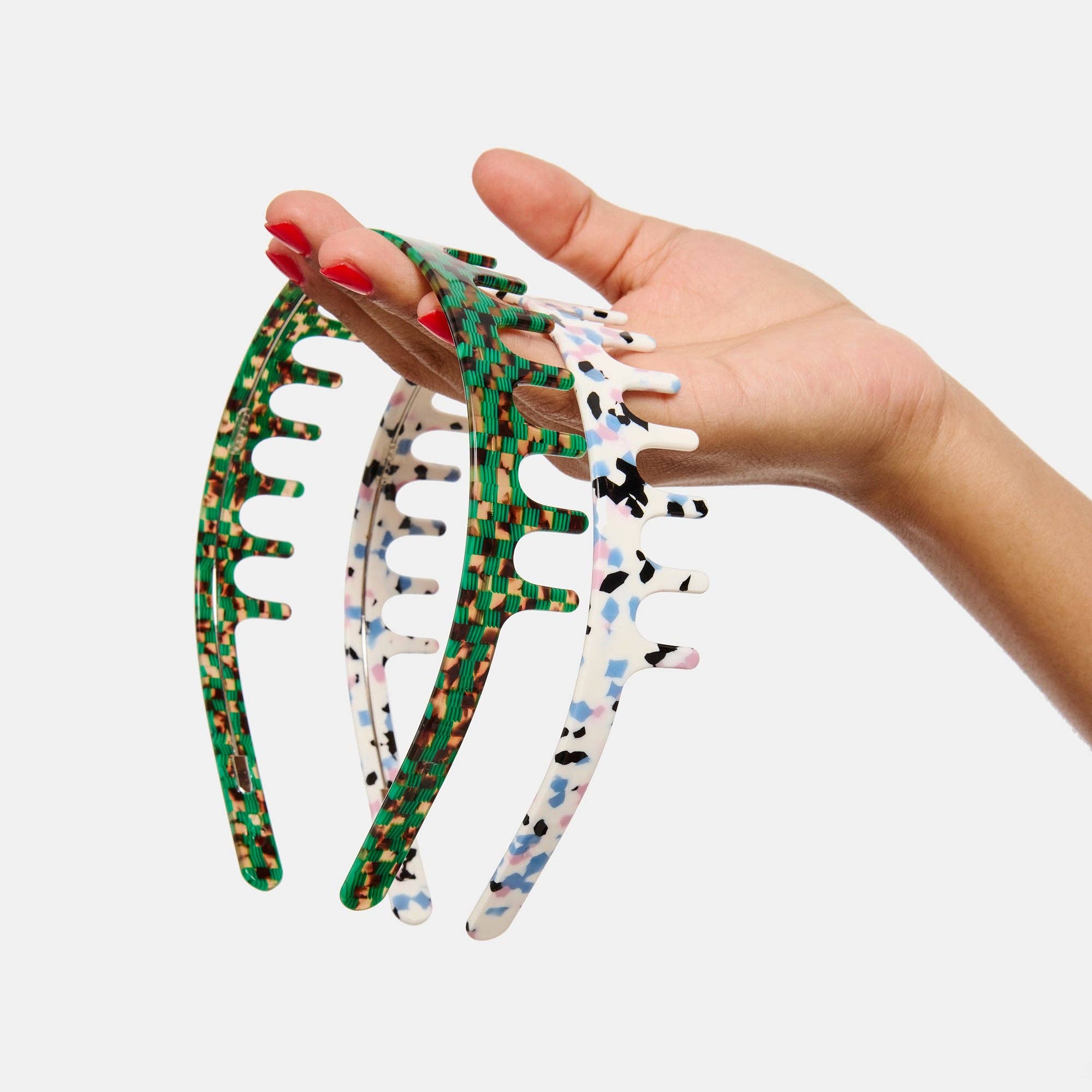 CHUNKS - Comb Headband in Terrazzo
