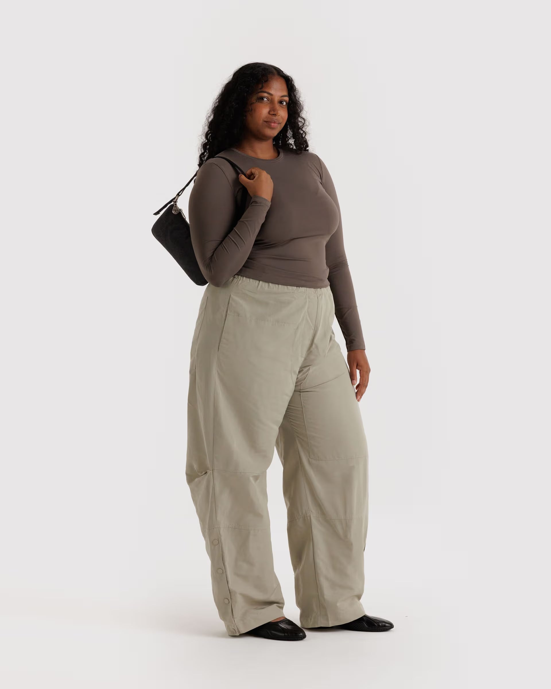 BAGGU - Nylon Pochette - Mahogany