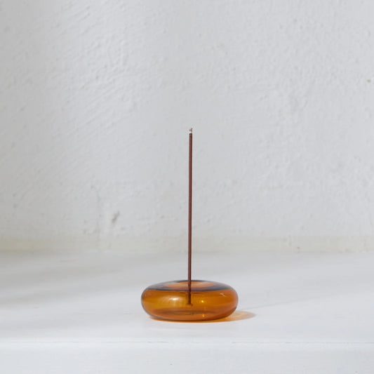 GENTLE HABITSGENTLE HABITS Glass Vessel Incense Holder - AmberPreston Apothecary