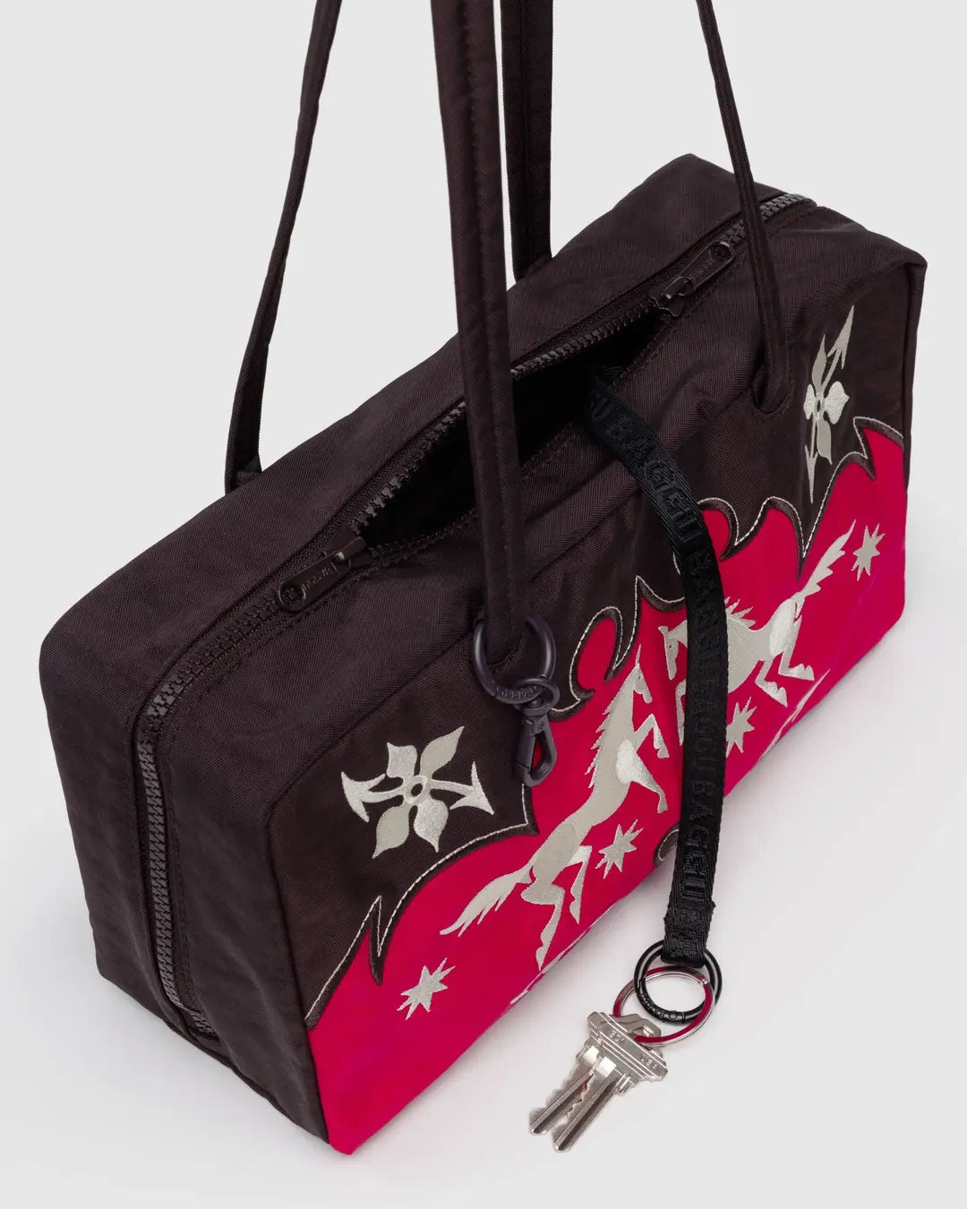 BAGGU - Nylon Bowler Bag - Western Appliqué