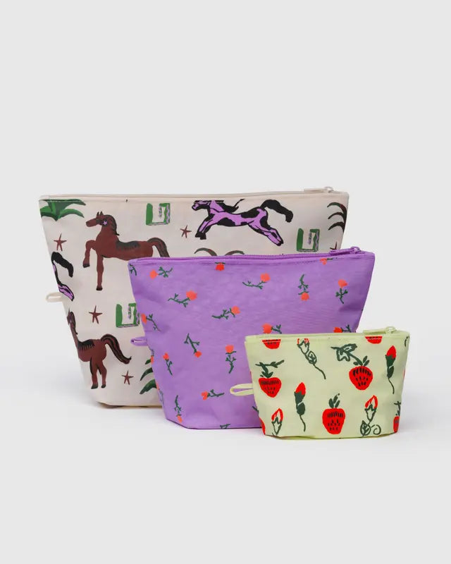 BAGGU - Go Pouch Set - Painted Prairie