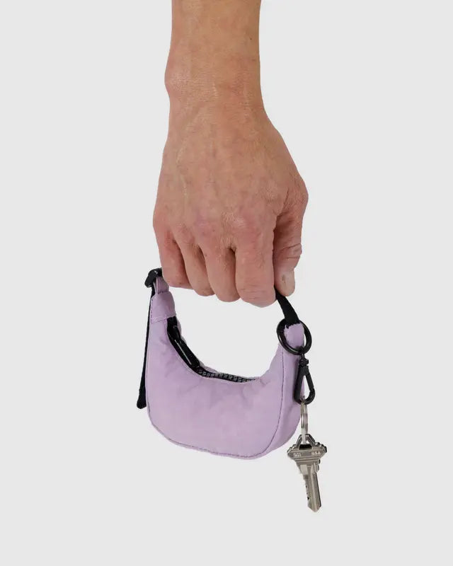 BAGGU - Crescent Bag Charm - Dusty Pink