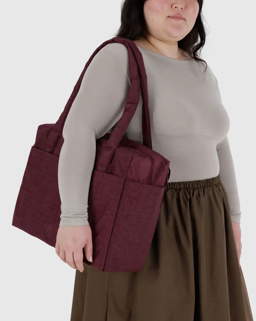 BAGGU - Small Cloud Carry On Mahogany