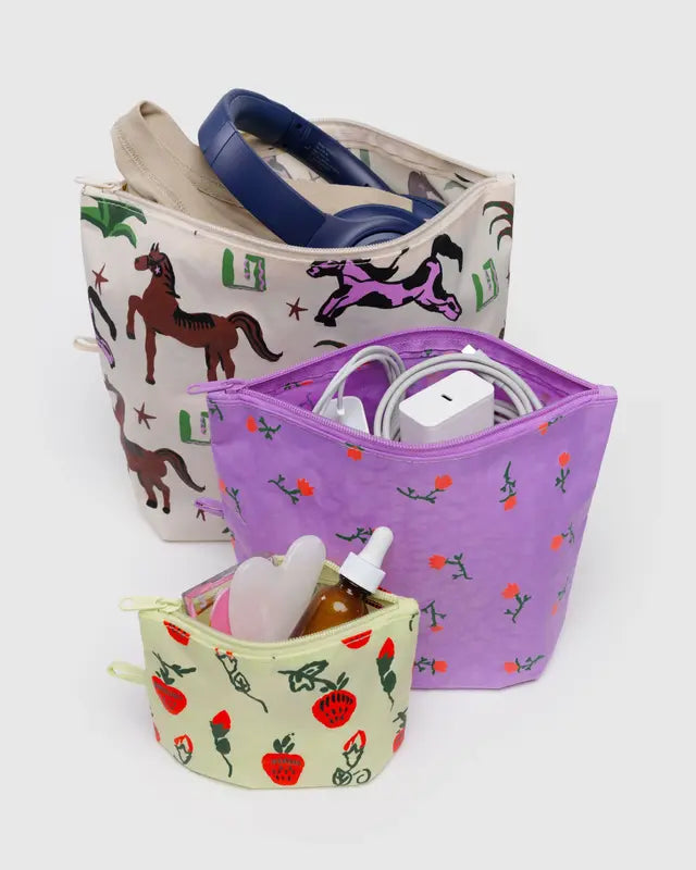 BAGGU - Go Pouch Set - Painted Prairie