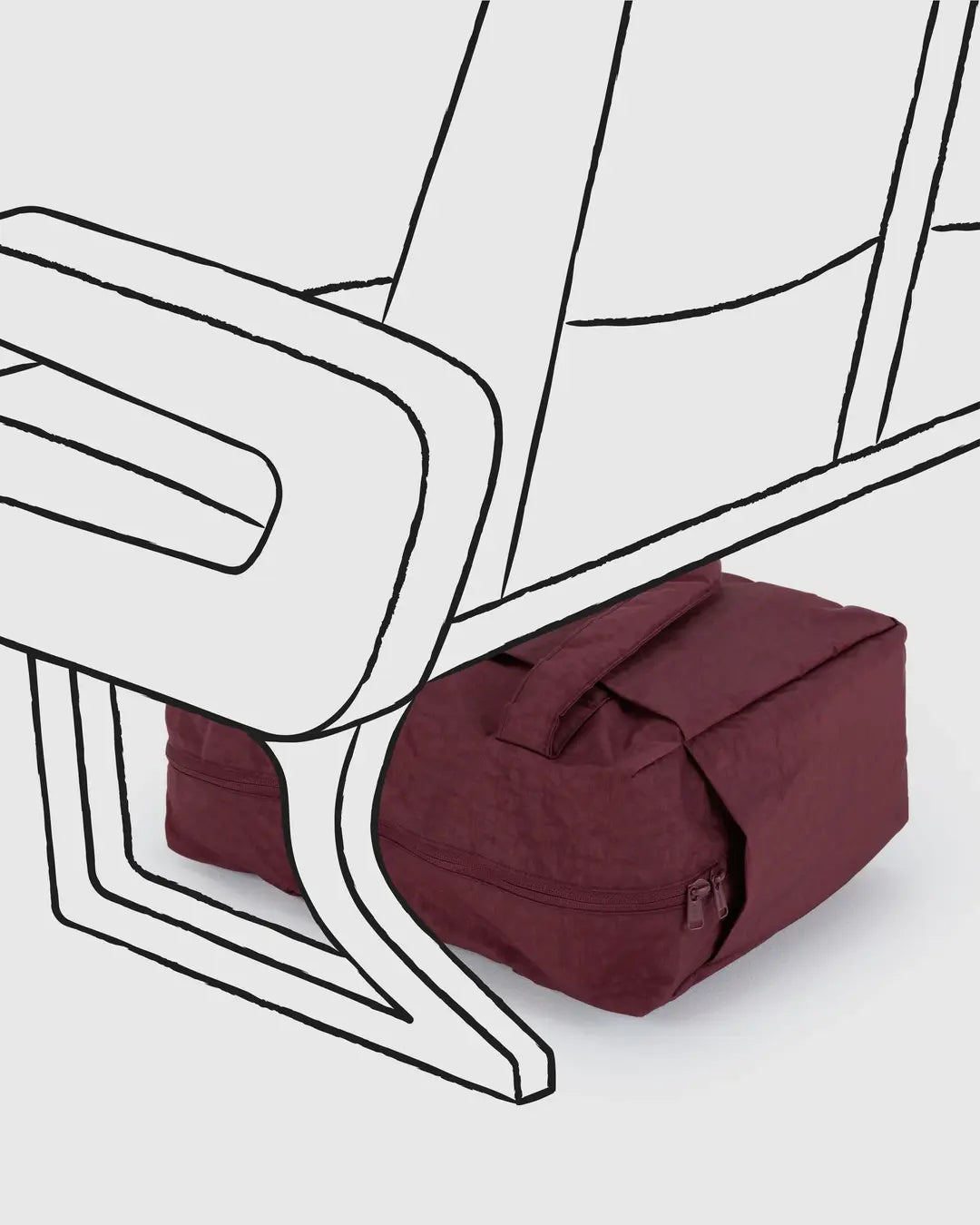 BAGGU - Small Cloud Carry On Mahogany