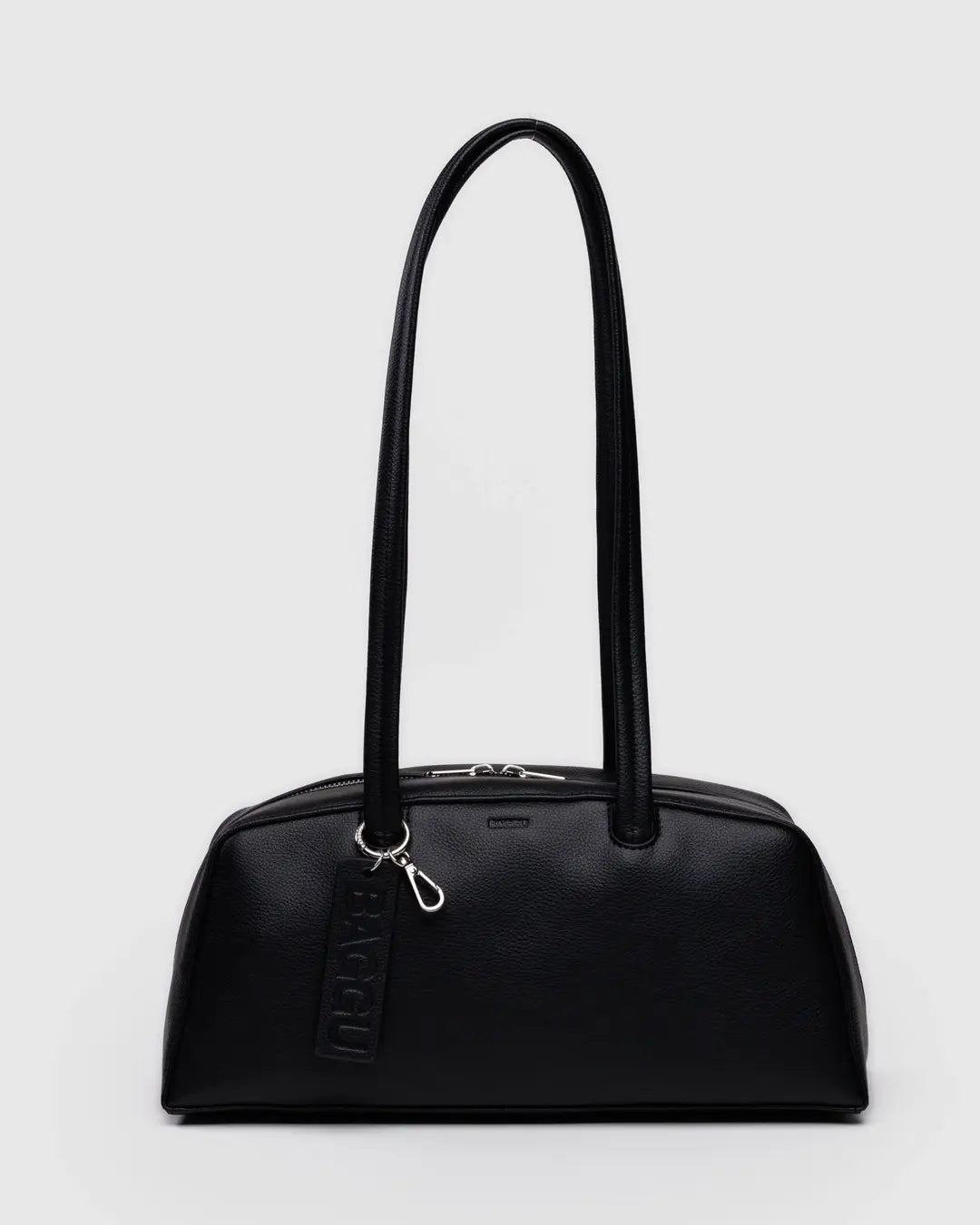 BAGGU - Recycled Leather Bowler Bag - Black
