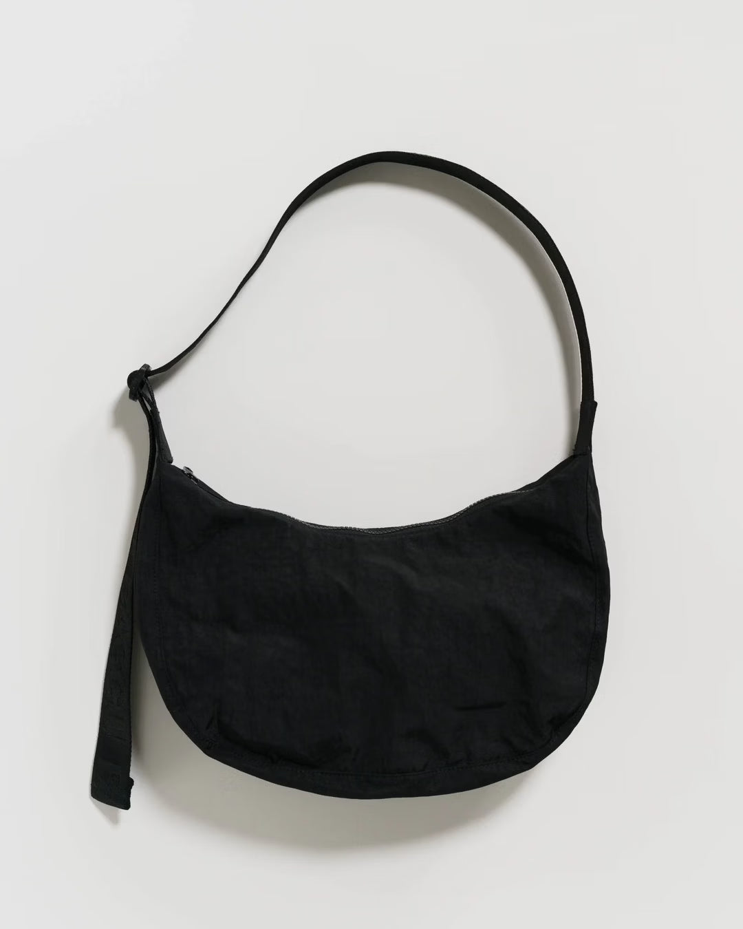 BAGGU Medium Nylon Crescent Bag - Black