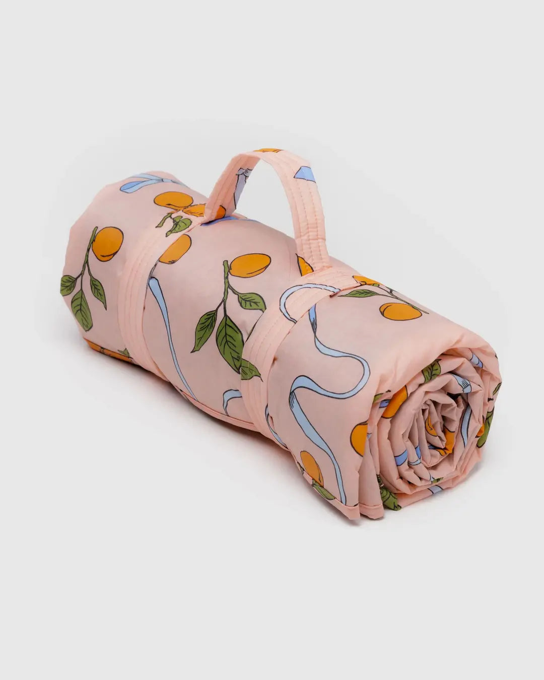 BAGGU Puffy Picnic Blanket - Apricots & Ribbons