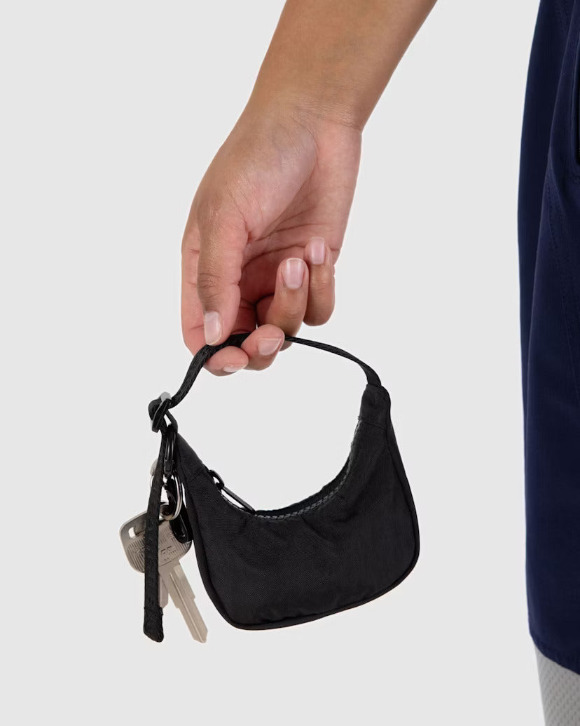 BAGGU | Crescent Bag Charm Black