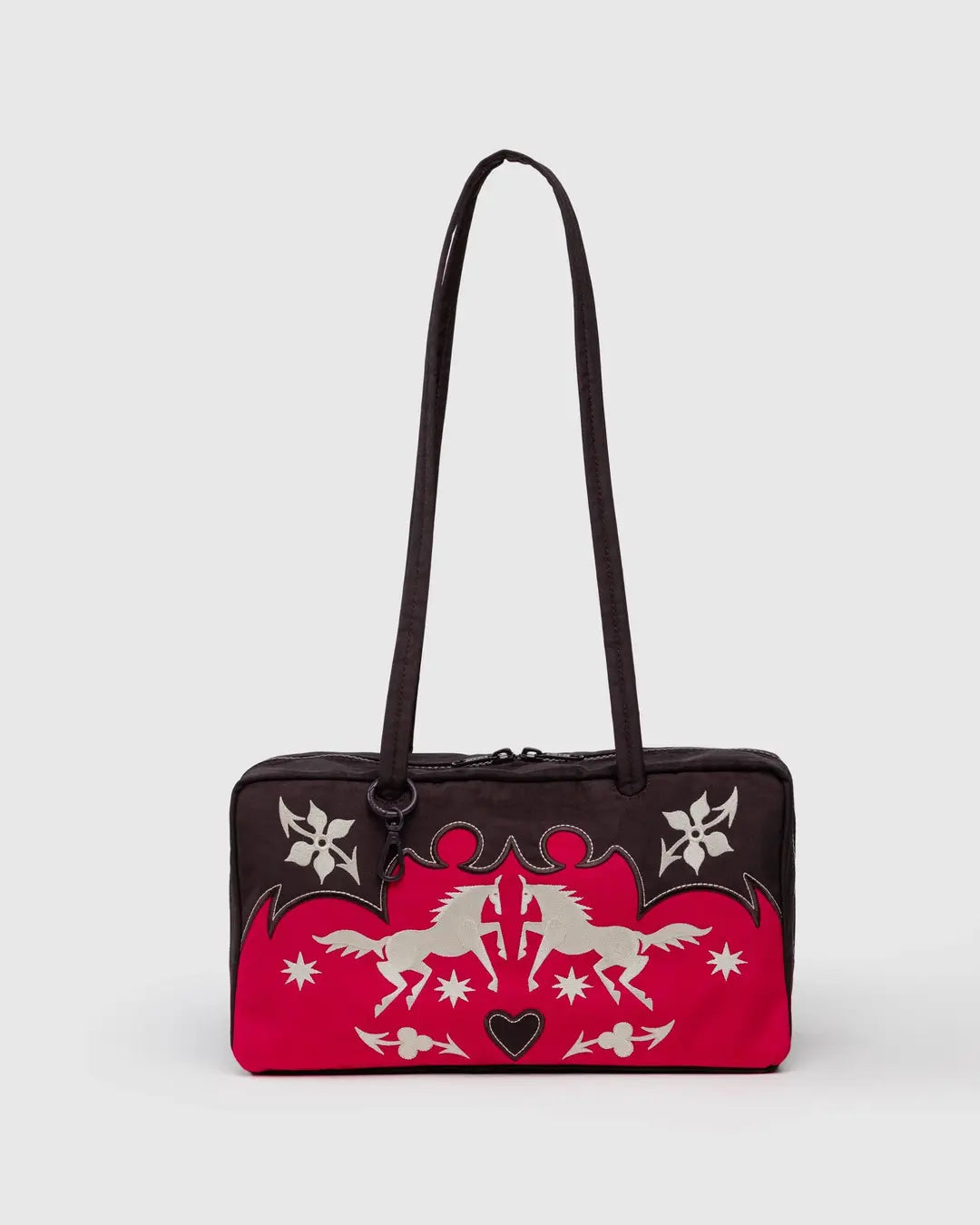 BAGGU - Nylon Bowler Bag - Western Appliqué