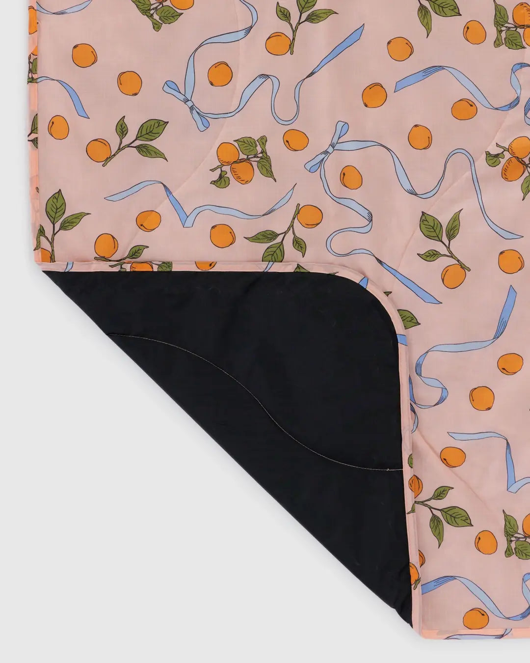 BAGGU Puffy Picnic Blanket - Apricots & Ribbons