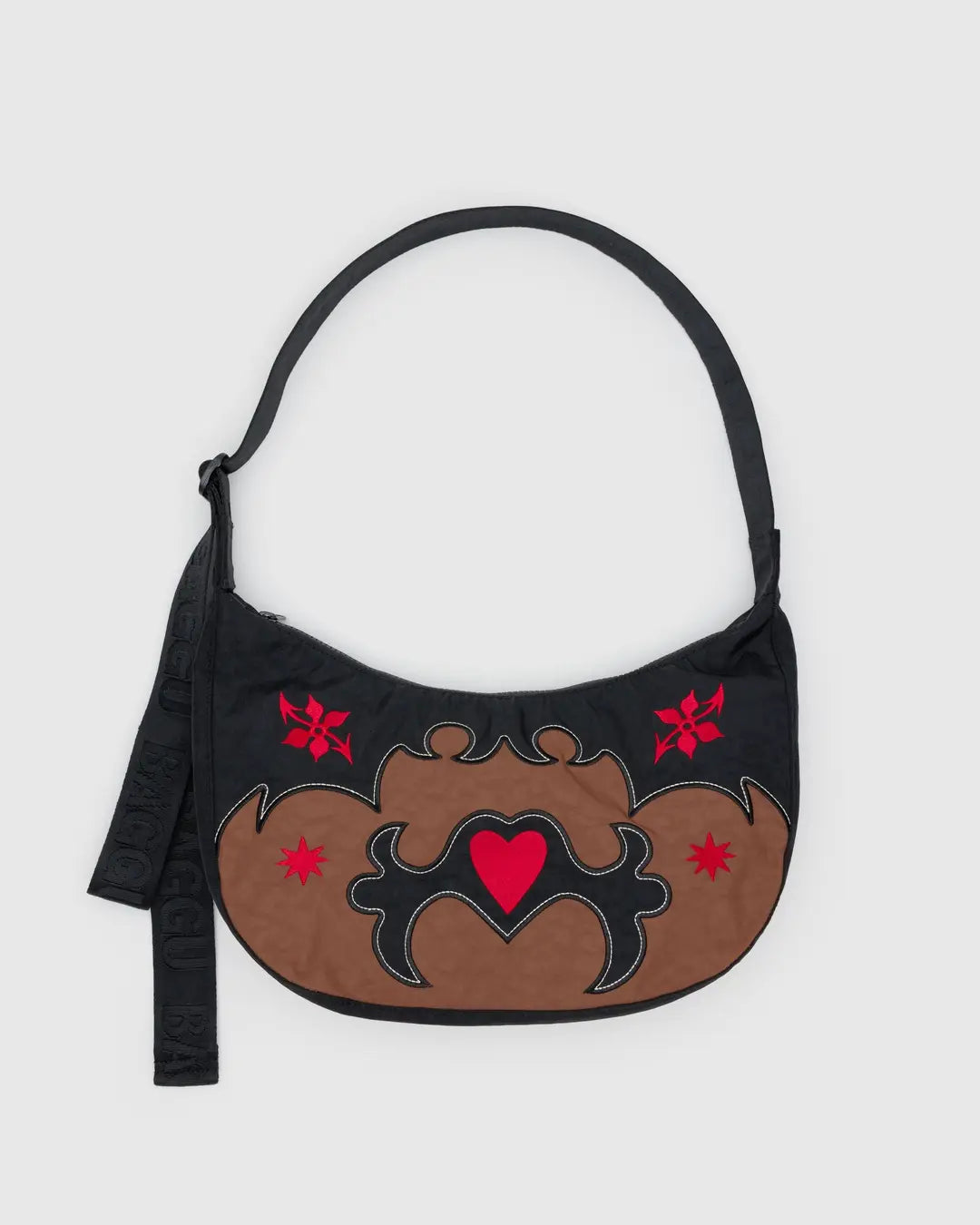BAGGU - Medium Nylon Crescent - Western Appliqué