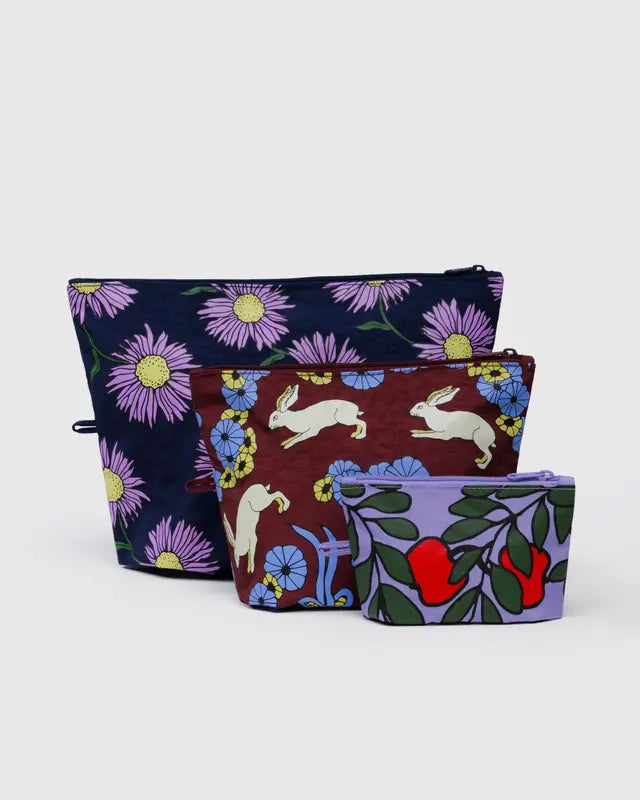BAGGU - Go Pouch Set - Night Orchard