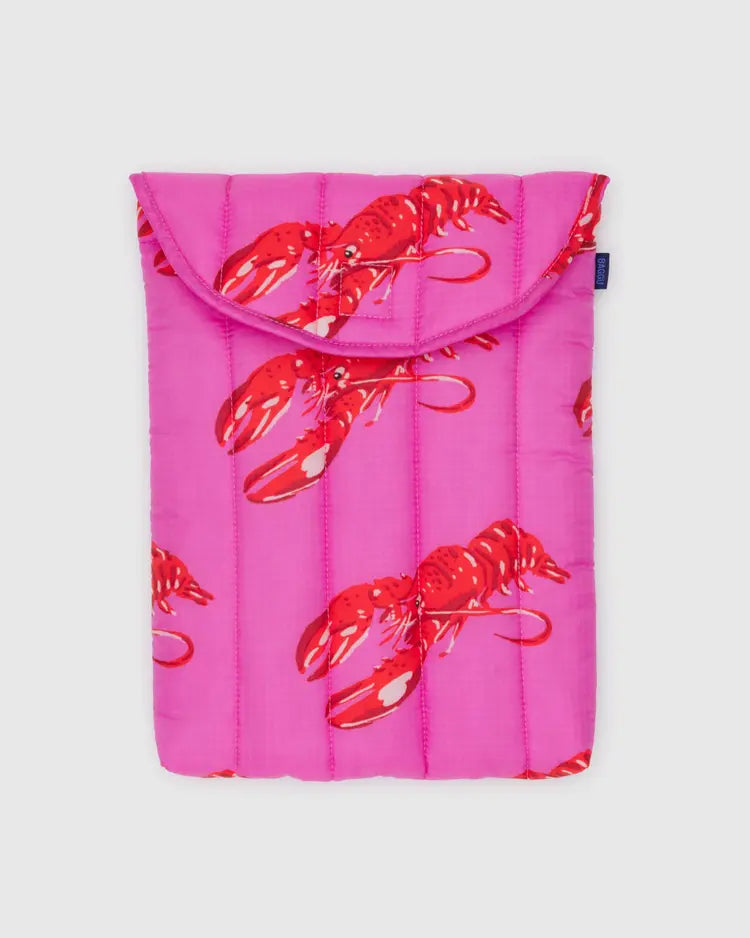 BAGGU Puffy Laptop Sleeve 13"/14" PinkLobster