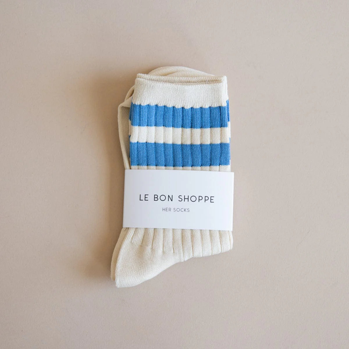 LE BON SHOPPE - Her Socks Blue Stripe