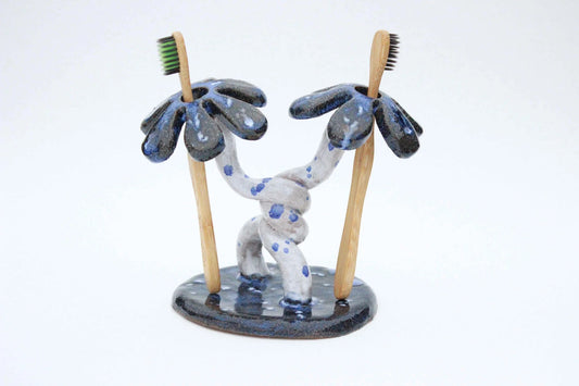 Life SliceLife Slice | Double Daisy Toothbrush Holder in BluePreston Apothecary