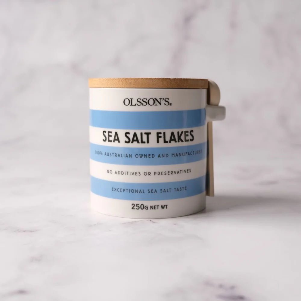 OLSSON'S Sea Salt Flakes Stoneware Jar