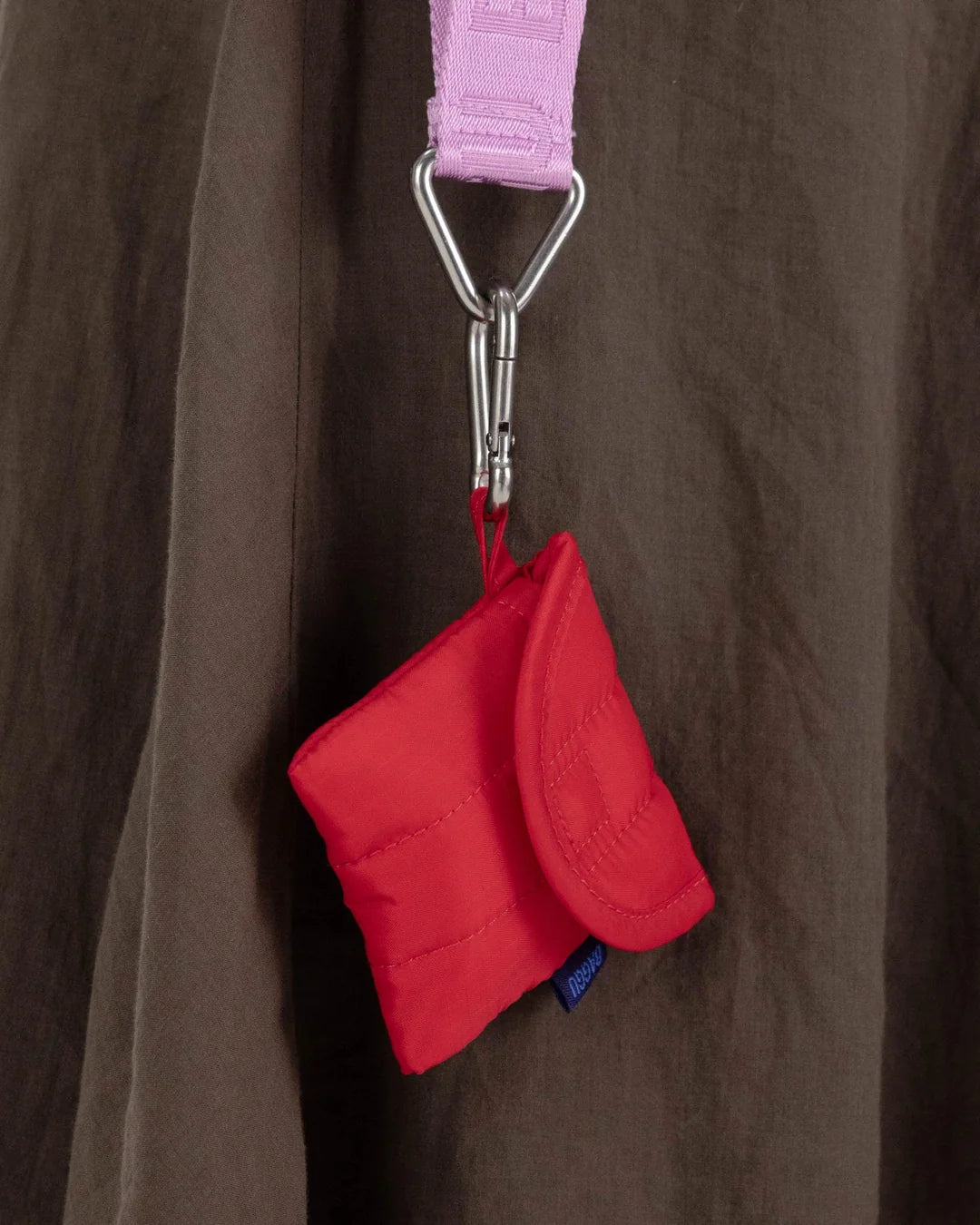 BAGGU Logo Keychain Peony