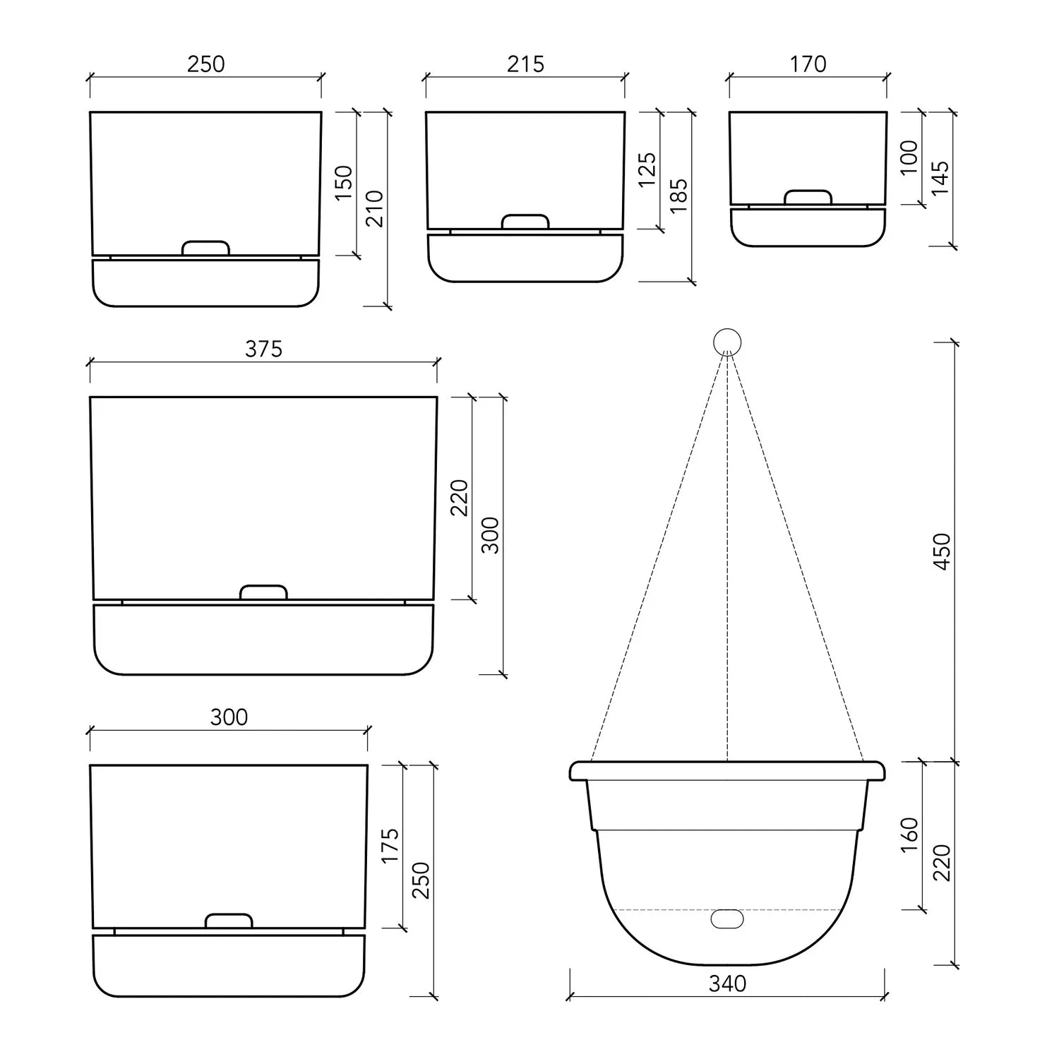 MR KITLY x Decor Selfwatering Plant Pot 250mm