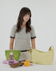 BAGGU - Medium Nylon Crescent Bag - Painted Wildflower