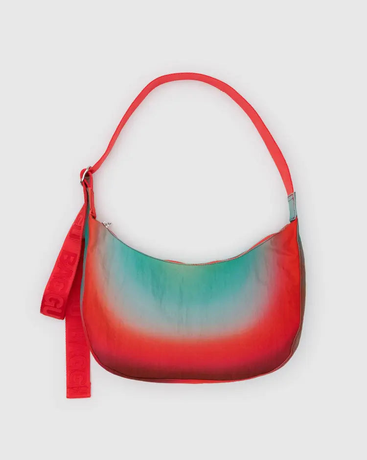 BAGGU - Medium Nylon Crescent Bag - Rain - Julia Heuer
